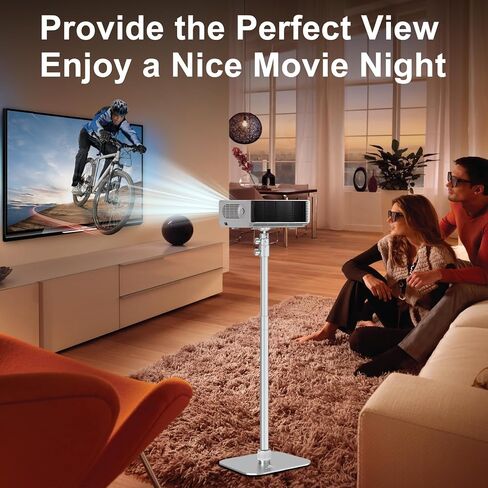 AILight Ultra Suppluster Projector Stand (19.5 "~ 47.5")-جبل الطابق الثقيل والجدول مع سعة تحميل 11 رطل | حامل ترايبود Gimbal Desk قابل للفصل متوافق مع أجهزة العرض Sony و Xgimi و Epson و Nebula in Kuwait