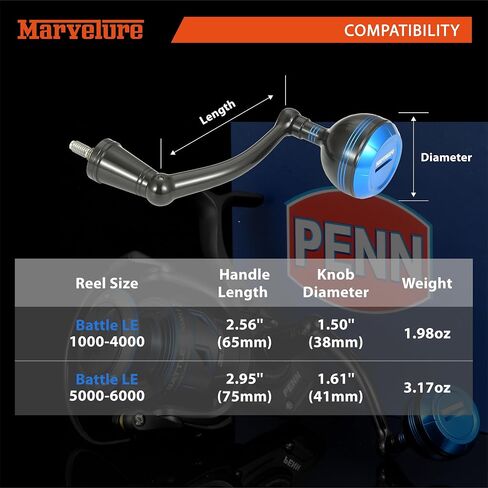 مقبض السلطة لـ Penn Battle III III IV ، Battle III le spinning fishing benly handle in Kuwait