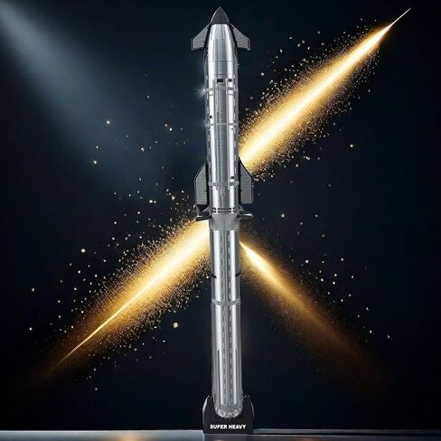 SpaceX Starship Rocket Model Set NASA Gift - Dragon Ship Heavy Falcon 9 Booster, 3D Printing, Desktop Decorations, Aerospace Collectibles, Gifts for Kids Adult Space Lovers, Black, White in Saudi Arabia