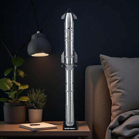 SpaceX Starship Rocket Model Set NASA Gift - Dragon Ship Heavy Falcon 9 Booster, 3D Printing, Desktop Decorations, Aerospace Collectibles, Gifts for Kids Adult Space Lovers, Black, White in Saudi Arabia