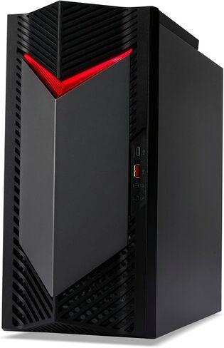 Acer Nitro 60 N60-640-UR26 Gaming Desktop | Intel Core I7-14700F 20-Core Processor | NVIDIA GEFORCE RTX 5060 TI Graphics (791 AI TOPS) | 32GB DDR5 | 2TB PCIE GEN 4 SSD | Wi-Fi 6 | جيجابت إيثرنت in Kuwait