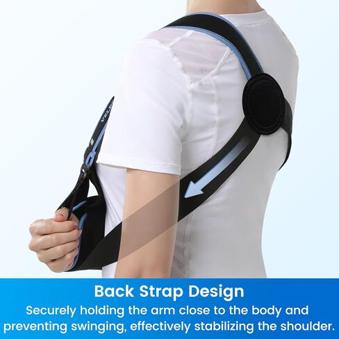 Felpeau Arm Sling Counder Contazer للنساء والرجال ، تناسب الذراع اليسرى أو اليمنى - دعامة دعم الكفة المدورة - حبال طبية للكتف ، الترقوة ، إصابة الكوع (نوع الراحة ، كبير: تمثال نصفي 33.5 ″ -41 ″) in Kuwait