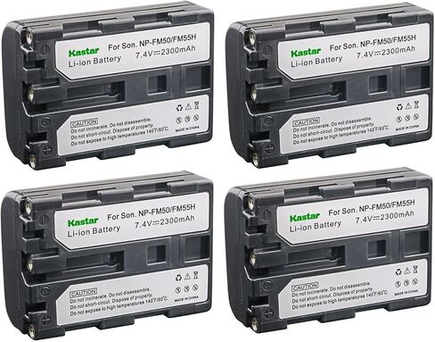 Kastar 1-Pack NP-FM50 NP-FM55H Battery 7.4V 2300mAh Replacement for Sony DSR-PDX10, HVL-ML20M, HVR-A1 HVR-A1U, DSLR-A100, Video GV-D1000, CCD-TRV106, CCD-TRV108, CCD-TRV116, CCD-TRV118 Camera in Saudi Arabia