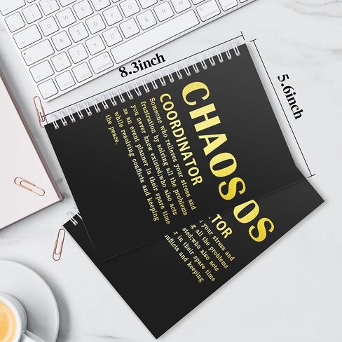 2 Pcs Chaos Coordinator Gifts Chaos Coordinator Hardcover 100 Pages Spiral Notebook,Administrative Professional Day Gift Notebook for Work, Thank You Gifts for Boss Coworker Teacher Nurse (Chaos Coordinator) in Saudi Arabia