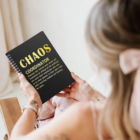 2 Pcs Chaos Coordinator Gifts Chaos Coordinator Hardcover 100 Pages Spiral Notebook,Administrative Professional Day Gift Notebook for Work, Thank You Gifts for Boss Coworker Teacher Nurse (Chaos Coordinator) in Saudi Arabia