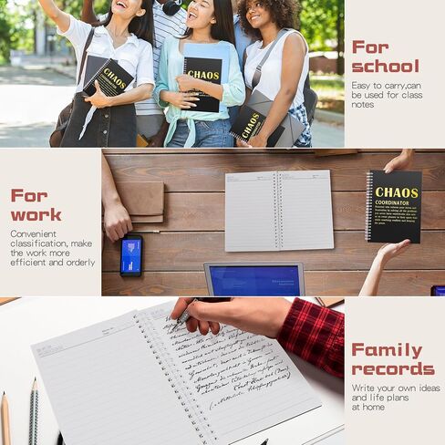 2 Pcs Chaos Coordinator Gifts Chaos Coordinator Hardcover 100 Pages Spiral Notebook,Administrative Professional Day Gift Notebook for Work, Thank You Gifts for Boss Coworker Teacher Nurse (Chaos Coordinator) in Saudi Arabia