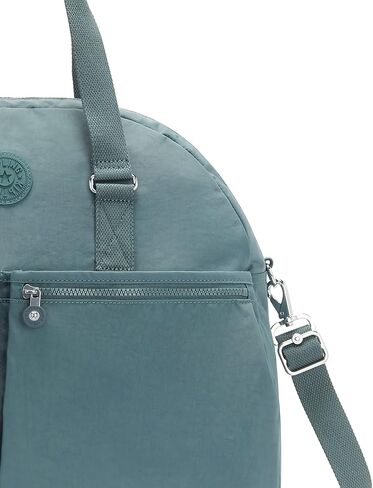 Kipling Women's Eugina Satchel ، حزام كتف مصنوع يدويًا ، جيوب خارجية ، كيس واقية من النايلون in Kuwait