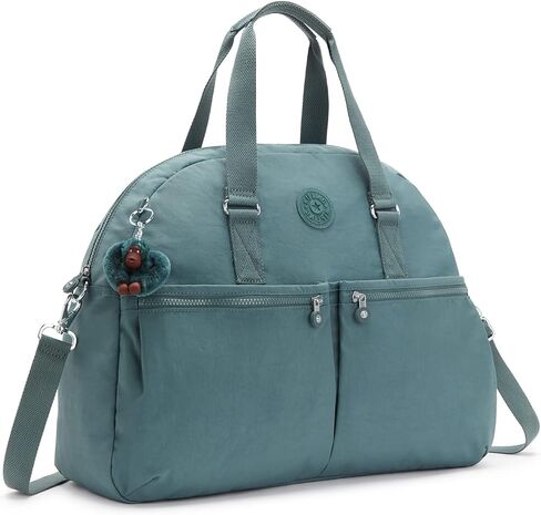 Kipling Women's Eugina Satchel ، حزام كتف مصنوع يدويًا ، جيوب خارجية ، كيس واقية من النايلون in Kuwait
