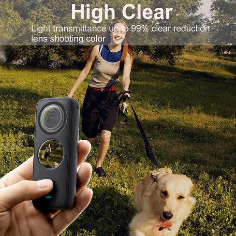 PULUZ for Insta360 X4 Lens Protector, Lens Cap for 360 X4 Rotation PC Material Lens Guard Lens Protective Cover for Insta 360 x4 Sports Camera Accessories in Kuwait