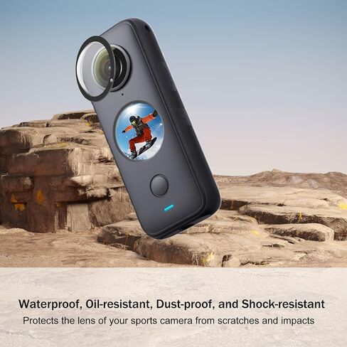 PULUZ for Insta360 X4 Lens Protector, Lens Cap for 360 X4 Rotation PC Material Lens Guard Lens Protective Cover for Insta 360 x4 Sports Camera Accessories in Kuwait
