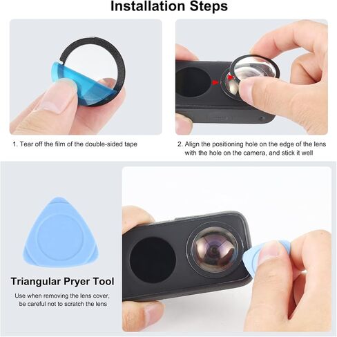 PULUZ for Insta360 X4 Lens Protector, Lens Cap for 360 X4 Rotation PC Material Lens Guard Lens Protective Cover for Insta 360 x4 Sports Camera Accessories in Kuwait