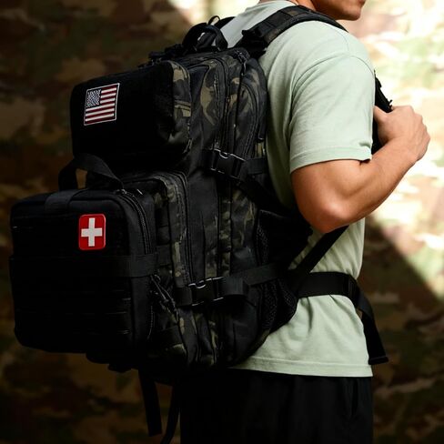 Tactical Molle First Aid Pouch for Duty Belt, Vest IFAK Rip-away EMT First Aid Pouches Tactical Molle Medical Kit Pouch for Travel, Hiking, Hunting Black in Kuwait