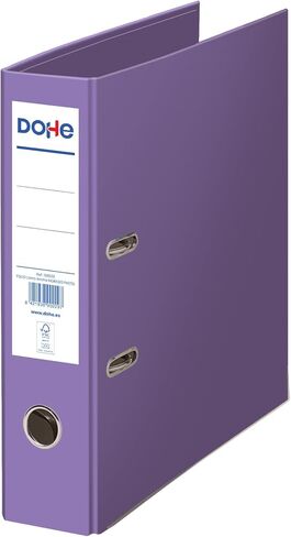 Binder 2 Rings Ecological-Capacity 520 Sheets, Folio Size 29x35cm, Spine 7cm with Card Holder, Easy Lever Opening, Office Supplies-Pink ECOFILE, Cardboard in Saudi Arabia