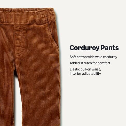 Amazon Essentials x Sofia Grainge Unisex Toddlers and Babies' Pull On Corduroy Pants in Kuwait