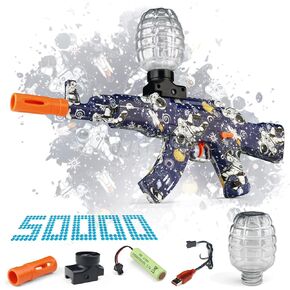 Electric Gel Ball Blaster,AKM Splat High-Speed Splatter Ball Toy,Outdoor Activities-Fighting Shooting Team Game for Summer Toy Ages 14+ in Kuwait
