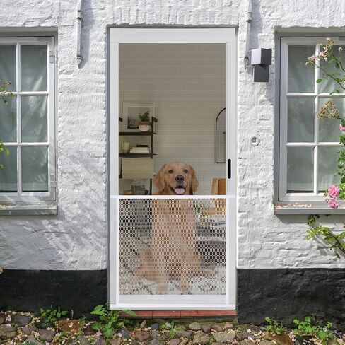 Guardian Steel Pet Grille (بني 36 بوصة) واقي باب الشاشة للكلاب حيوانات أليفة القطط خدش استبدال الشاشة حارس الباب in Saudi Arabia
