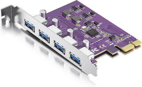 Ipolex PCIE إلى بطاقة توسيع USB 3.0 PORT مع موصل 19 دبوسًا لتمديد 2 منافذ USB 3.0 الأمامية ، مع موصل طاقة SATA 15 دبوس ، دعم Windows 10/8/7/XP ، Linux in Saudi Arabia