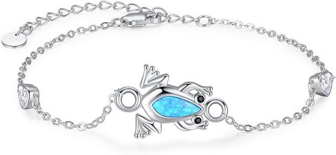 Palpitate Frog Anklet for Women Frog Jewelry Gifts 925 Sterling Silver Ankle Bracelets Layered Foot Chain for Women Adjustable in Kuwait