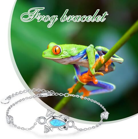 Palpitate Frog Anklet for Women Frog Jewelry Gifts 925 Sterling Silver Ankle Bracelets Layered Foot Chain for Women Adjustable in Kuwait