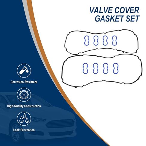 Valve Cover Gasket Set for Honda Accord, Civic, CR-V, Element, Crosstour, Acura CSX, ILX, RDX, RSX, TSX - 2.0L, 2.3L, 2.4L Engines 2002-2015 -OE# VS50614R, 12341-R40-A00 in Kuwait