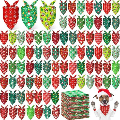 200 PCS 4th Of July Dog Bandanas Bulk Pretic American Flag Star Bandanas for Dogs Red White و Blue Triangle Cerchief وشاح مرسالين لمجموعة ملحقات أزياء الاستقلال في الكلب الجرو in Kuwait
