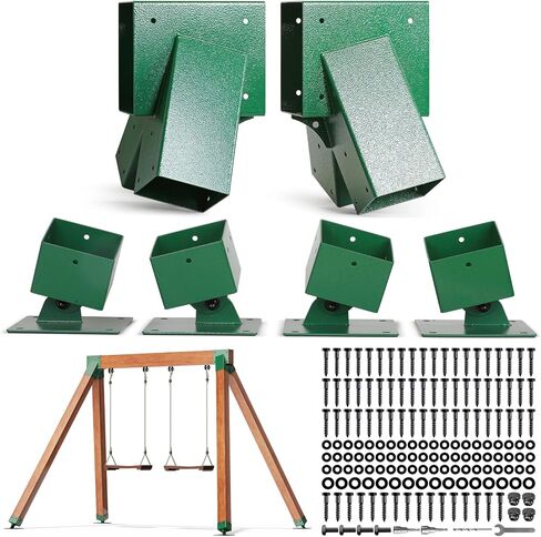 4PACK 201 الفولاذ المقاوم للصدأ 4 "x4" (فعلي 3.5 "x3.5") قابلة للتسوية مرساة قابلة للتعديل (الأسود ، 4pack 4 "x4" (stault 3.5 "x3.5") in Kuwait