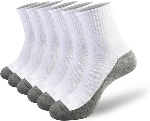 Men's Running Ankle Socks- Athletic Low Cut Anti-blister Moisture Wicking Cotton Socks,Size 9-12,5 Pairs in Saudi Arabia