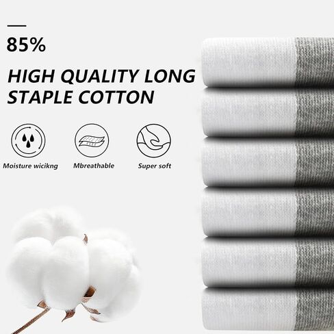 Men's Running Ankle Socks- Athletic Low Cut Anti-blister Moisture Wicking Cotton Socks,Size 9-12,5 Pairs in Saudi Arabia