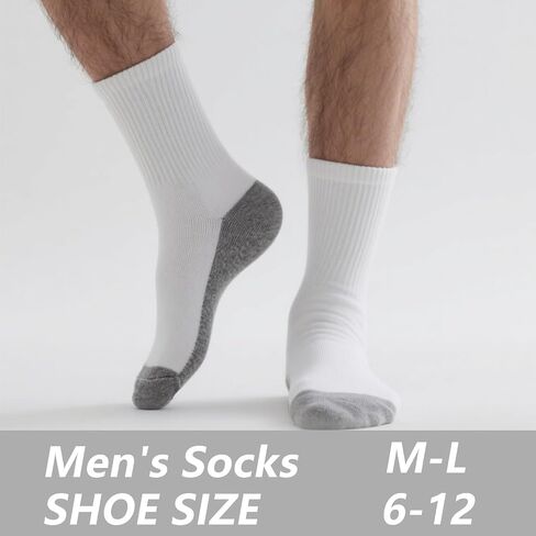 Men's Running Ankle Socks- Athletic Low Cut Anti-blister Moisture Wicking Cotton Socks,Size 9-12,5 Pairs in Saudi Arabia