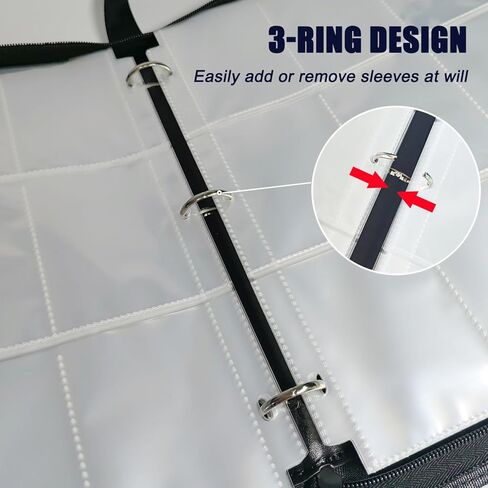 Card Binder Album 4 Pocket, 400 Pockets Trading Card Holder Binder with 50 Removable Sleeves, Zipper Card Book for Trading Cards, Game Sports Cards (Dragon) in Kuwait