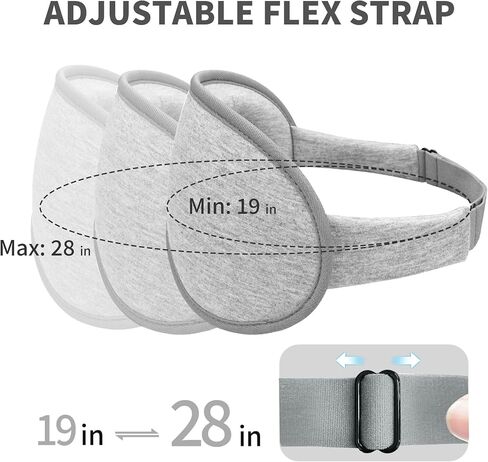 3D Sleep Mask for Men Women 2 Pack, Blackout Eye Mask for Sleeping Eye Mask for Side Sleeper, Memory Foam Adjustable&Washable, Airplane Travel Essentials Couples Yoga Meditation Office Night, Black in Saudi Arabia