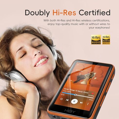 HiBy R1 HiFi MP3 Player with Bluetooth 5.1 Hi-Res Audio Certified DSD 256 Native Tidal Qobuz Player MSEB Tuning 3"Touchscreen 2TB Expanded Memory（Value Set） in Saudi Arabia