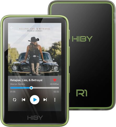 HiBy R1 HiFi MP3 Player with Bluetooth 5.1 Hi-Res Audio Certified DSD 256 Native Tidal Qobuz Player MSEB Tuning 3"Touchscreen 2TB Expanded Memory（Value Set） in Saudi Arabia
