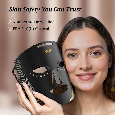 CUEME LED Light Therapy Mask, FDA-Cleared 8-Models Red Light Therapy for Wrinkles, Acne Treatment, and Skin Care, Portable Facial Mask, Unique Gift Ideas for Women - Mom, Sister, Girlfriend and Wife in Saudi Arabia