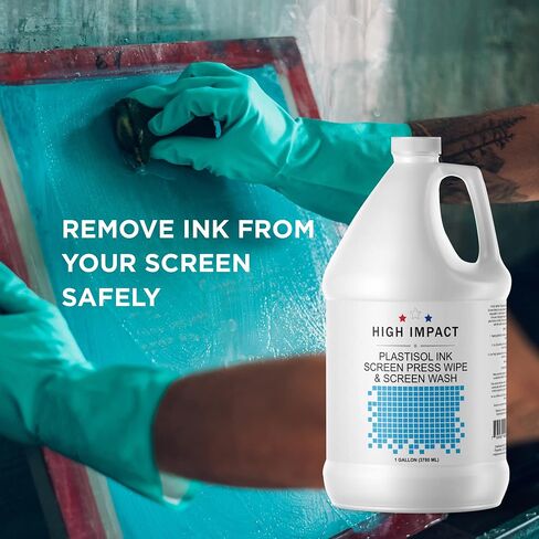 Plastisol Screen Wash by High Impact - in-Sink and On Press Screen Wash Ink Degradant and Cleaner for Screen Printing Inks - Designed to Remove Plastisol Ink- Made in USA - 32 fl oz (Pack of 1) in Kuwait