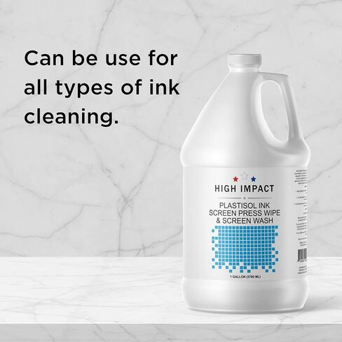 Plastisol Screen Wash by High Impact - in-Sink and On Press Screen Wash Ink Degradant and Cleaner for Screen Printing Inks - Designed to Remove Plastisol Ink- Made in USA - 32 fl oz (Pack of 1) in Kuwait