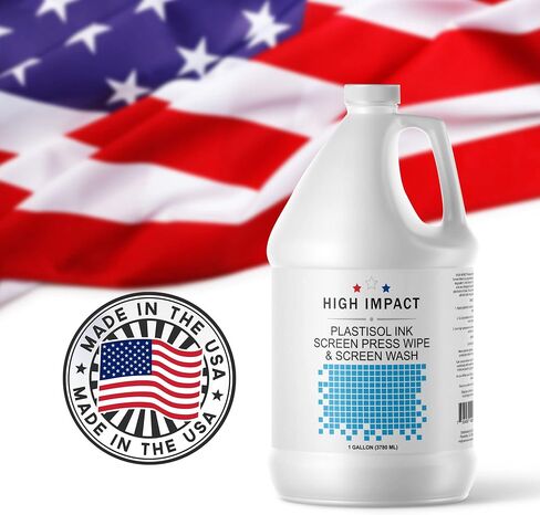 Plastisol Screen Wash by High Impact - in-Sink and On Press Screen Wash Ink Degradant and Cleaner for Screen Printing Inks - Designed to Remove Plastisol Ink- Made in USA - 32 fl oz (Pack of 1) in Kuwait