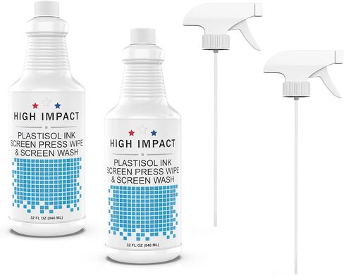 Plastisol Screen Wash by High Impact - in-Sink and On Press Screen Wash Ink Degradant and Cleaner for Screen Printing Inks - Designed to Remove Plastisol Ink- Made in USA - 32 fl oz (Pack of 1) in Kuwait