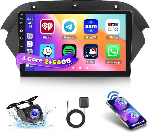 ستيريو سيارة 8-Core 2+64G Android 13 لسيارة Kia Optima K5 2016-2017 ترقية راديو، شاشة لمس IPS مقاس 10.1 بوصة مع CarPlay اللاسلكي وAndroid Auto، كاميرا احتياطية AHD، وصلة مرآة، ملاحة GPS، DSP in Saudi Arabia