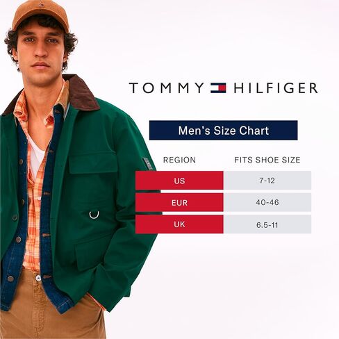 Tommy Hilfiger Mens Dress Socks-8 Pack Stylish Crew Socks for Men ، Treatable ، Wicking and Respressable ، Size 7-12 in Saudi Arabia