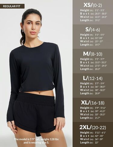baleaf Women's Long Sleeve Workout Tops Lightweight Athletic Running Shirts Soft Casual Gym Sports T-Shirt Thumb Loop in Saudi Arabia