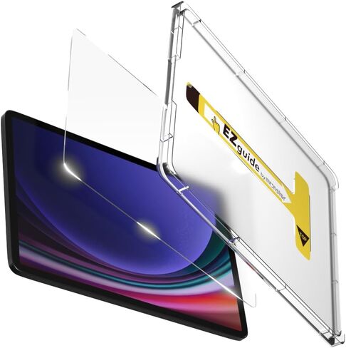 حامي شاشة الزجاج المدفوعة Bellemond لـ Galaxy Tab S10 Fe / S9 Fe / S9 / S8 / S7 (10.9 " / 11") | قطع الضوء الأزرق | EZ دليل مجموعة لتثبيت لا تشوبه شائبة | 10H | 1 حزمة | صمم في اليابان in Kuwait