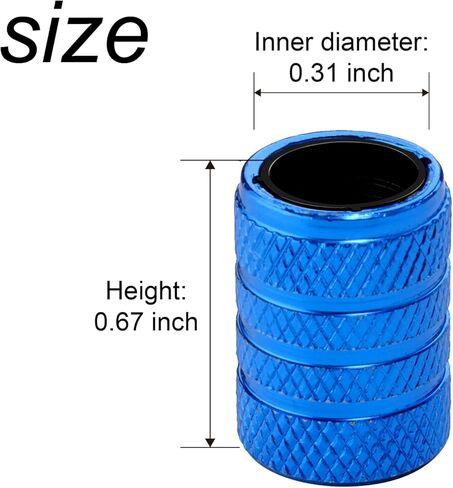 Tire Valve Stem Caps 5 pcs Premium Stainless Steel & Aluminum Alloy, Universal Fit for Cars/Trucks/Motorcycles/Bikes, Anti-Corrosion, Dustproof & Waterproof Air Valve Caps (Pink, Universal) in Kuwait