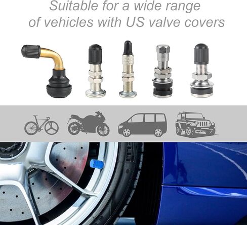 Tire Valve Stem Caps 5 pcs Premium Stainless Steel & Aluminum Alloy, Universal Fit for Cars/Trucks/Motorcycles/Bikes, Anti-Corrosion, Dustproof & Waterproof Air Valve Caps (Pink, Universal) in Kuwait