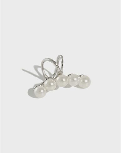 1Pair of Pearl Earrings Cuff For Women Non Piercing Fake Cartilage Wrap Ear Cuff Fashion Earrings Hypoallergenic Ear Cuff Ear Clip on Dainty Jewelry Accessory for Women Trendy in Saudi Arabia
