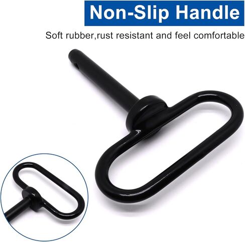 Hitch Pin 2 Pcs, 3/4 x 6-1/2 inch Tractor Towing Hitch Pin and Clip, Red Handle Trailer Hitch Pin Gate Pins for Towing RV, Truck, Boat, Car, Tractor (3/4x6-1/2) in Saudi Arabia
