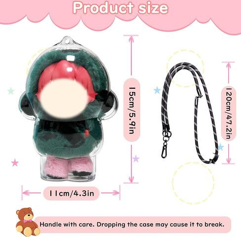 حالة واقية لدمع لابو ، واضحة البلاستيك شاشة نمط الوقاية غطاء واقية PVC BAG مربع معلق مع سلسلة المفاتيح ، والوقوف in Kuwait