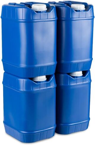 5-Gallon Stackable Water Storage Containers, Emergency Water Storage for Camping and Disaster Preparedness, 40 Gallons in Saudi Arabia