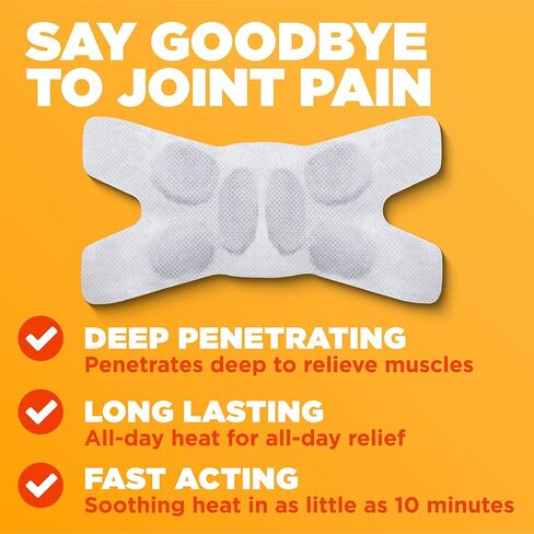 ThermaCare Arthritis Heat Wraps – Targeted Joint Pain Relief for Hands, Wrists & Knees – 8-Hour Therapeutic Heat Therapy, Flexible, Discreet & Portable – Drug-Free, (6 Count) in Kuwait