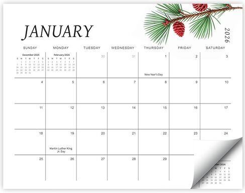 التقويم المغناطيسي للثلاجة 2025-2026-15 "x12" مغناطيس الثلاجة مع مغناطيس قوي ، منظم شهري ملون للمنزل والمكاتب ، يمتد تقويم الثلاجة من يوليو 2025 إلى ديسمبر 2026 in Kuwait